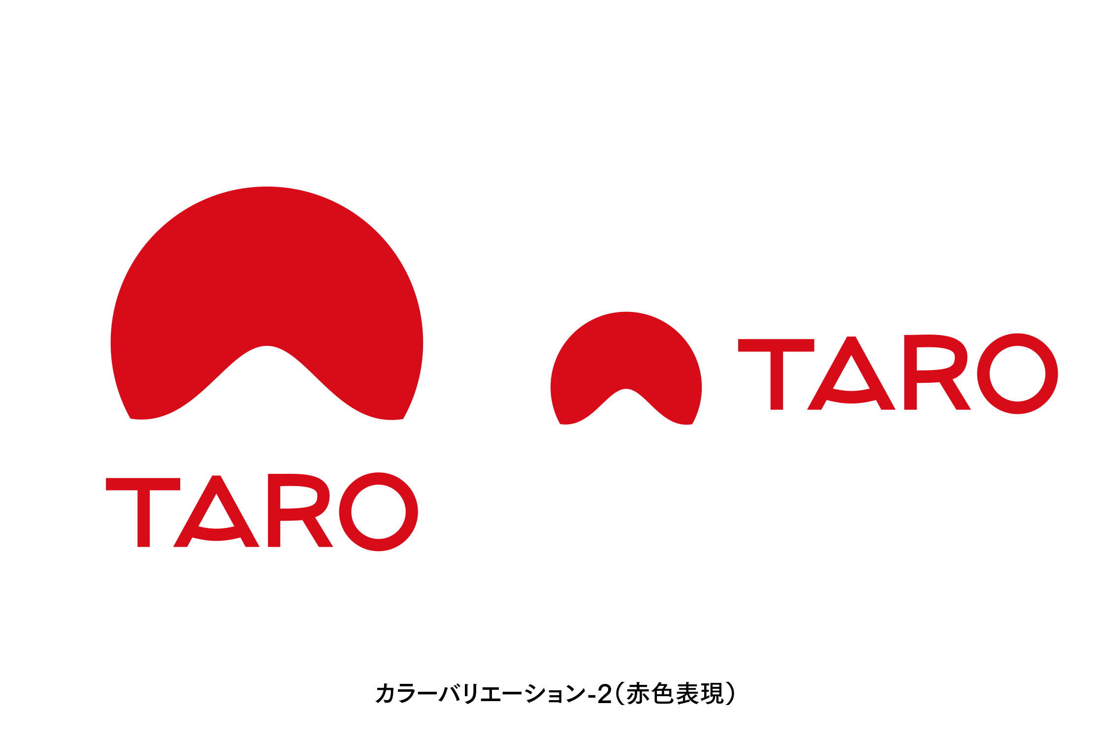 ロゴ TARO カラーバリエーション2（赤色表現）