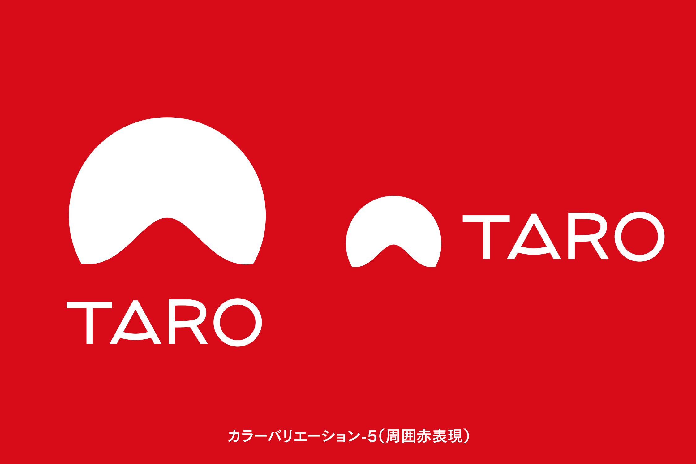 ロゴ TARO カラーバリエーション5（周囲赤表現）